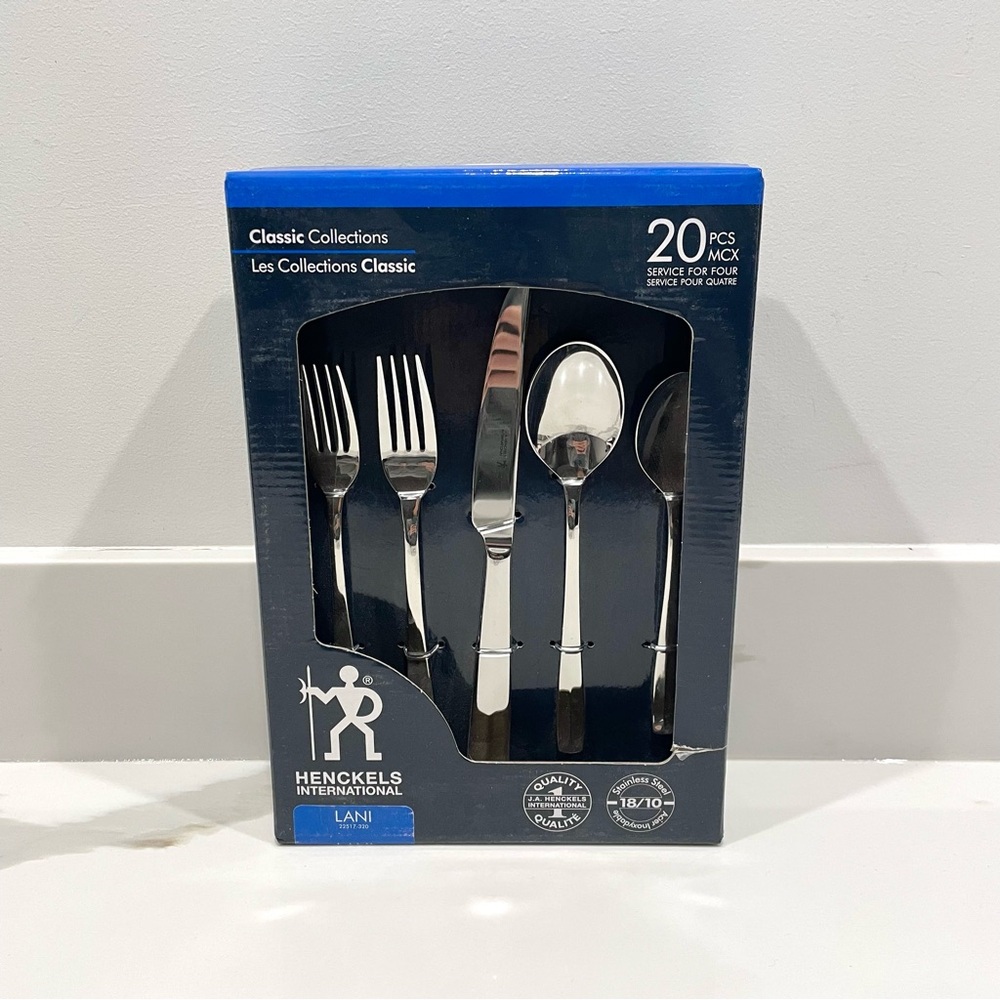NEW Henckels International Classic Collections Lani 20-Piece Flatware Set